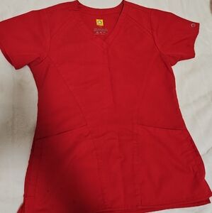 Red Scrub Set